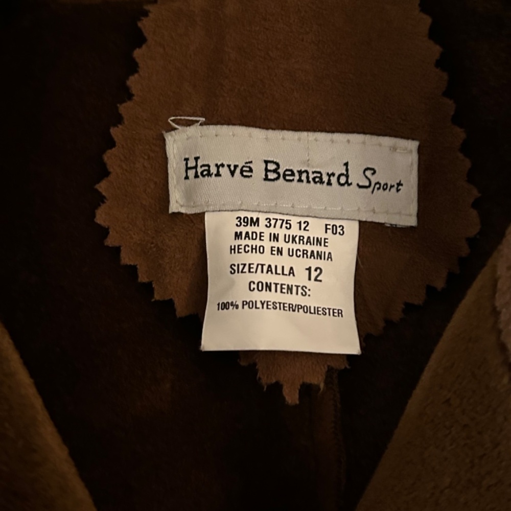 Faux Suede Brown Jacket, Size 12, New without tags - Picture 4 of 8